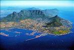 aerial shot of capetown